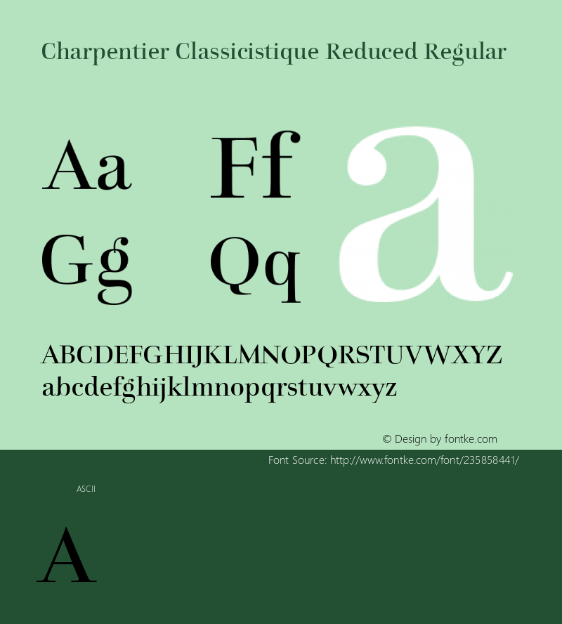 Charpentier Classicistique Reduced Version 3.005图片样张