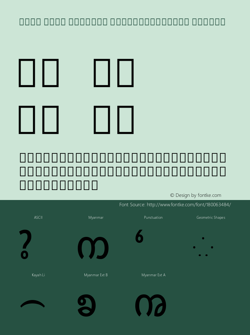 Noto Sans Myanmar ExtraCondensed Medium Version 2.103; ttfautohint (v1.8.2) -l 8 -r 50 -G 200 -x 14 -D mymr -f none -a qsq -X 