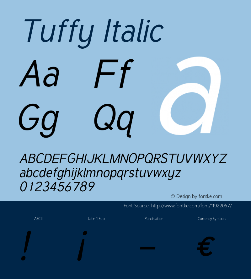 Tuffy Italic Version 001.100图片样张