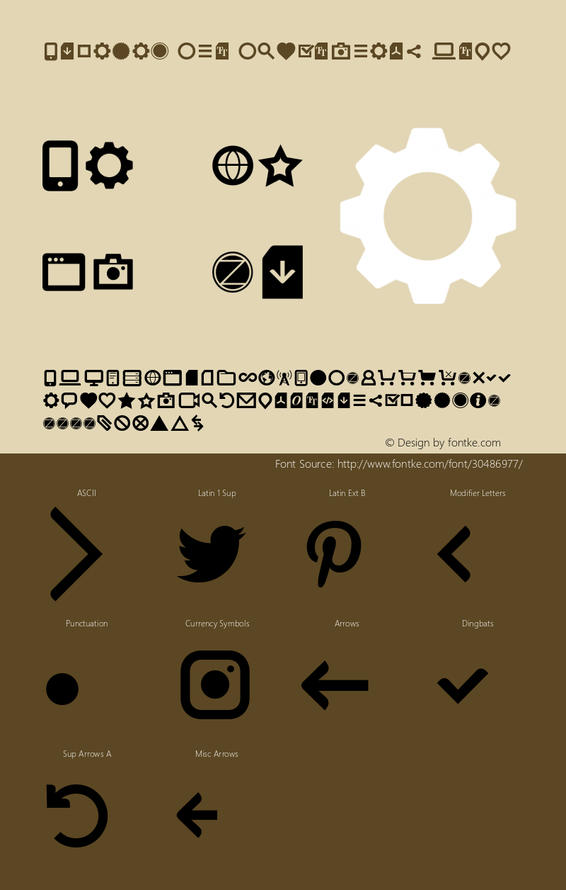 Aquawax Pro Pictograms Bold Version 1.008图片样张