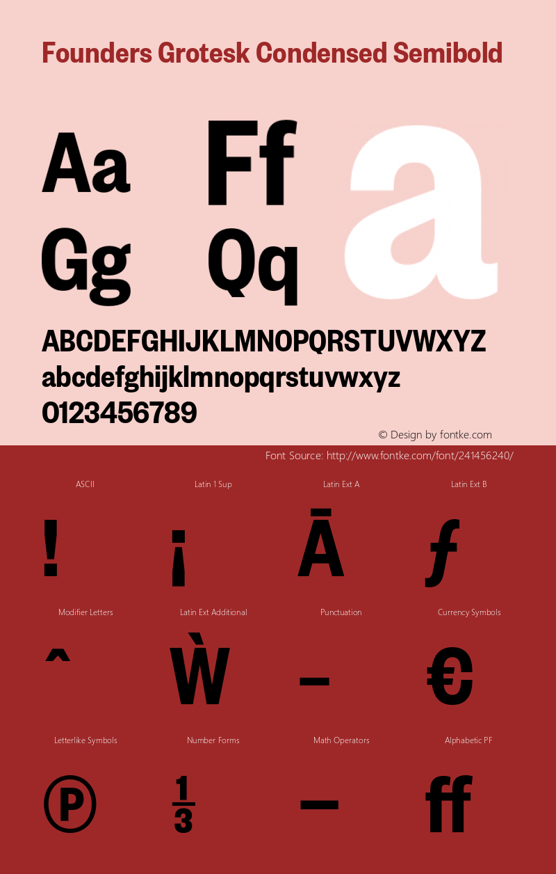 Founders Grotesk Condensed Semibold Version 2.001;PS 001.001;hotconv 16.6.54;makeotf.lib2.5.65590图片样张