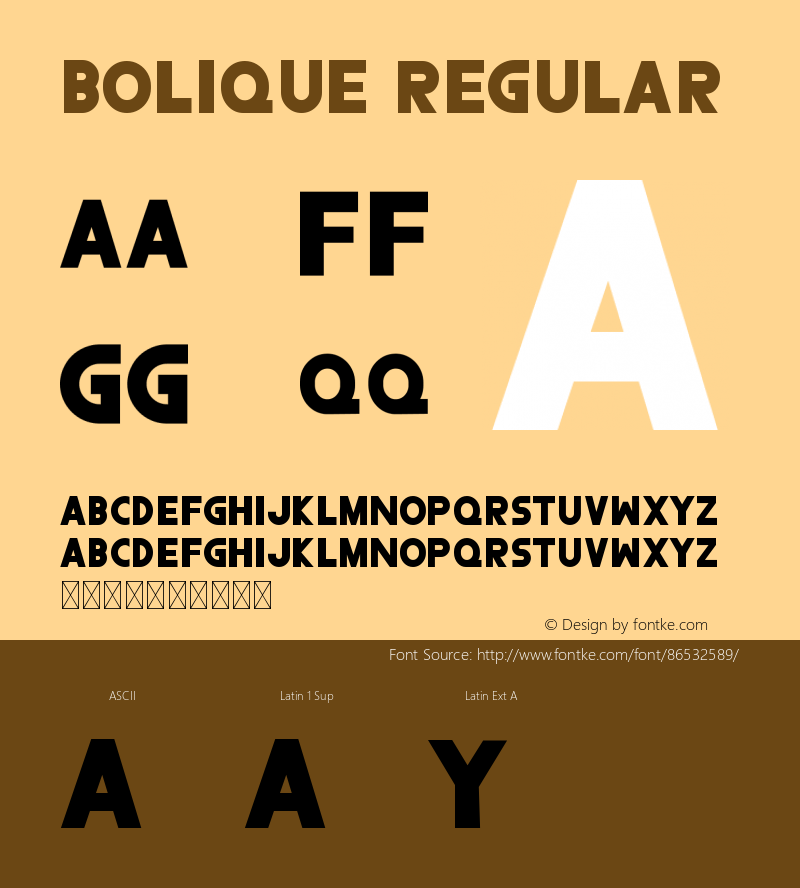 Bolique Version 1.003;Fontself Maker 3.5.2图片样张