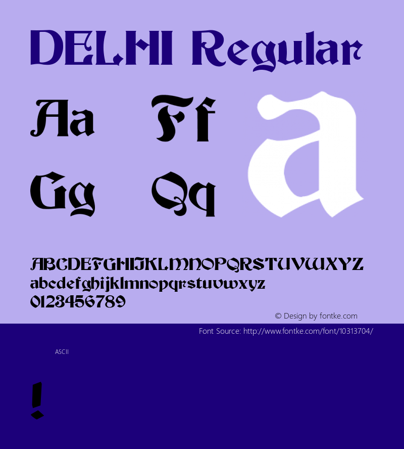 DELHI Regular (C) 1992. ATTITUDE, INC.图片样张