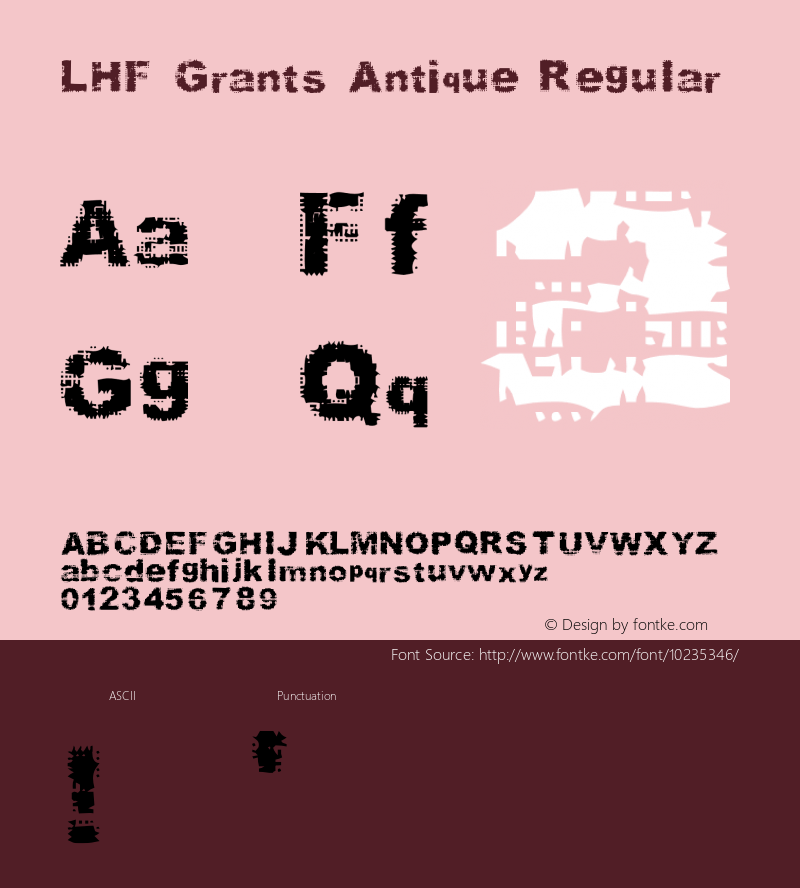 LHF Grants Antique Regular Version 1.000;PS 001.000;hotconv 1.0.38图片样张