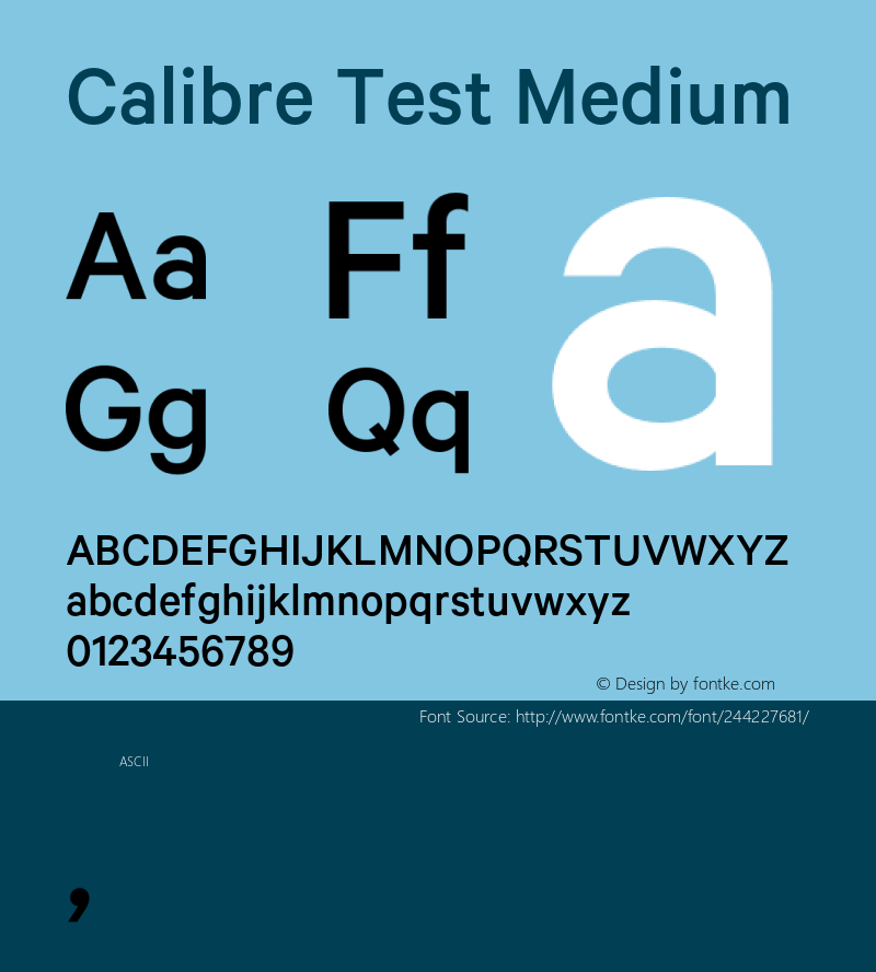 Calibre Medium Test Regular Version 1.002;PS 001.001;hotconv 16.6.51;makeotf.lib2.5.65220图片样张