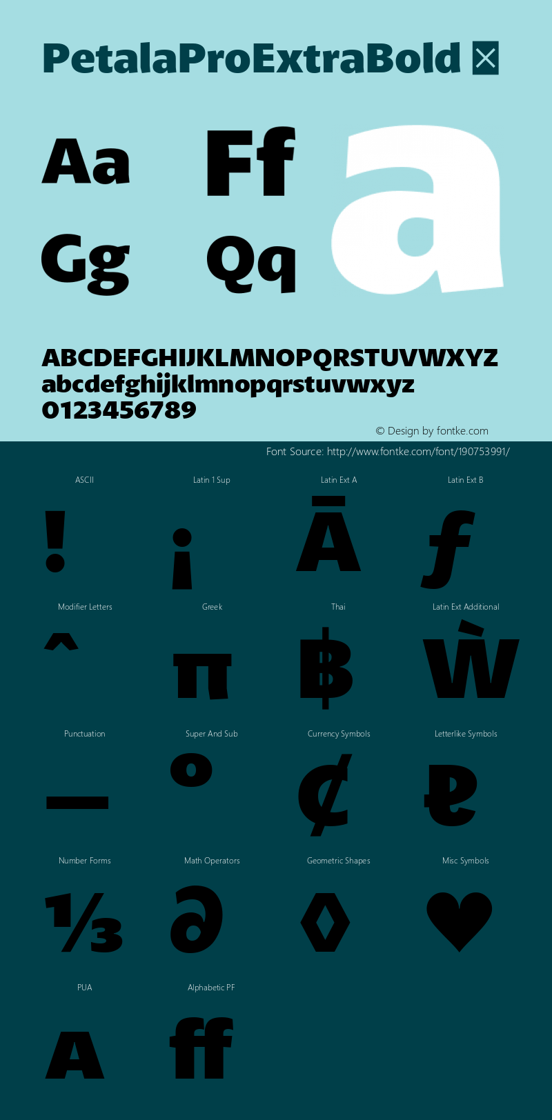 ☞PetalaProExtraBold Version 1.001;com.myfonts.easy.typefolio.petala-pro.extra-bold.wfkit2.version.43z6图片样张