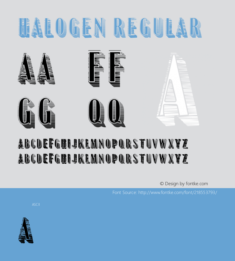 Halogen Regular Version 1.000图片样张