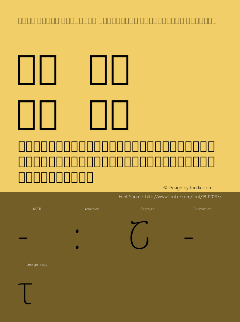 Noto Serif Georgian Condensed ExtraLight Regular Version 1.901图片样张