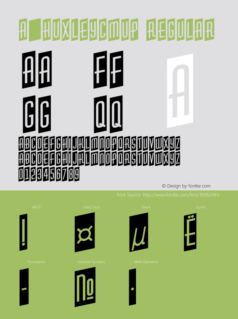 a_HuxleyCmUp Regular 01.03图片样张