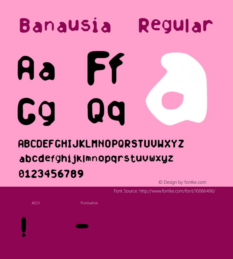 Banausia Regular Version 1.00图片样张