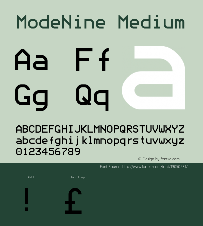 ModeNine Medium Version 001.000图片样张