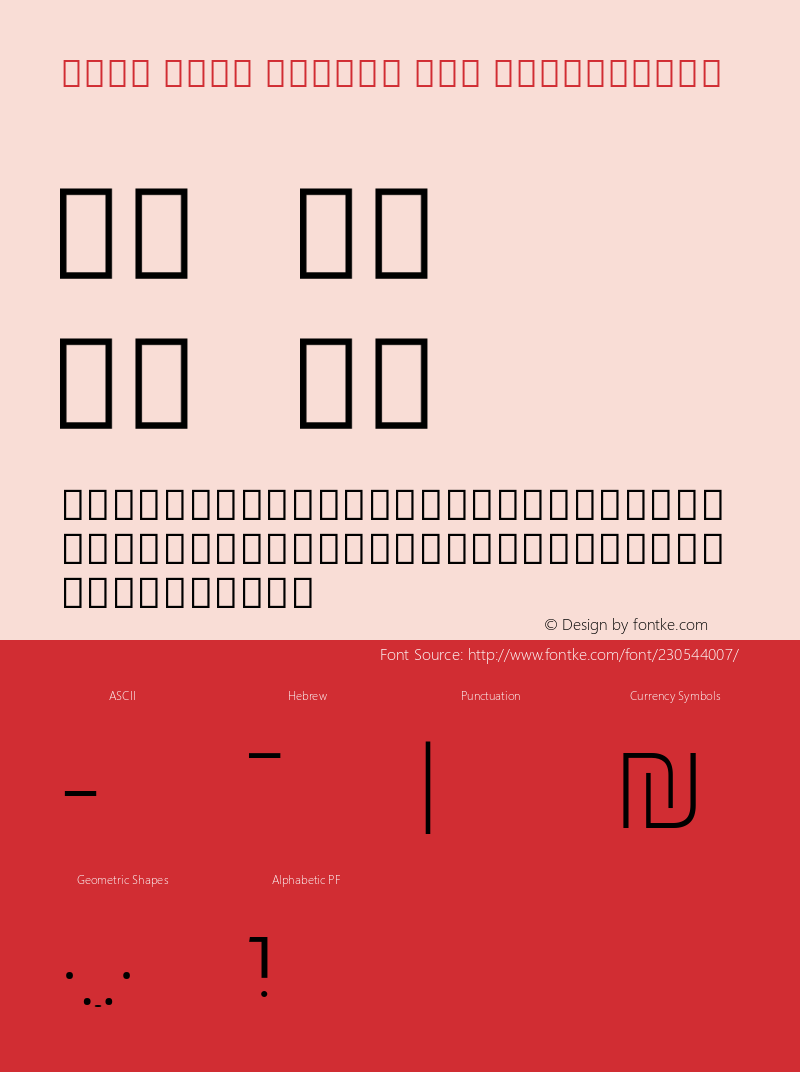 Noto Sans Hebrew New ExtraLight Version 3.001; ttfautohint (v1.8) -l 8 -r 50 -G 200 -x 14 -D hebr -f none -a qsq -X 