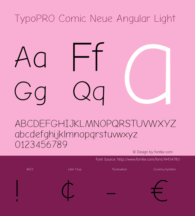 TypoPRO Comic Neue Angular Light Version 1.000图片样张