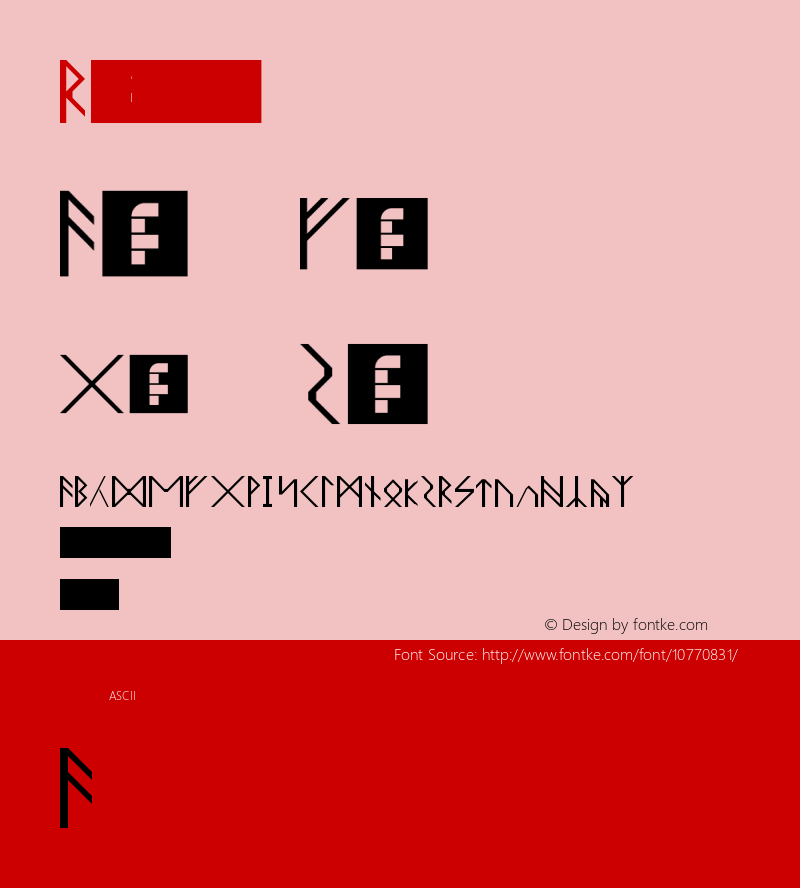 Runic Regular Version 1.0图片样张