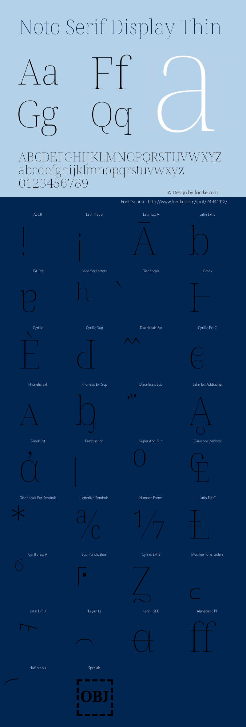 Noto Serif Display Thin Version 2.000图片样张