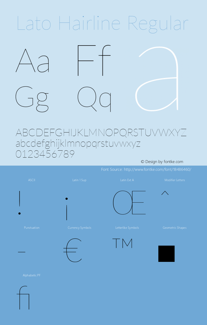 Lato Hairline Regular Version 2.015; 2015-08-06; http://www.latofonts.com/图片样张