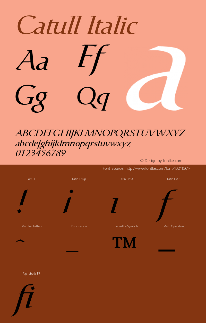 Catull Italic 001.000图片样张