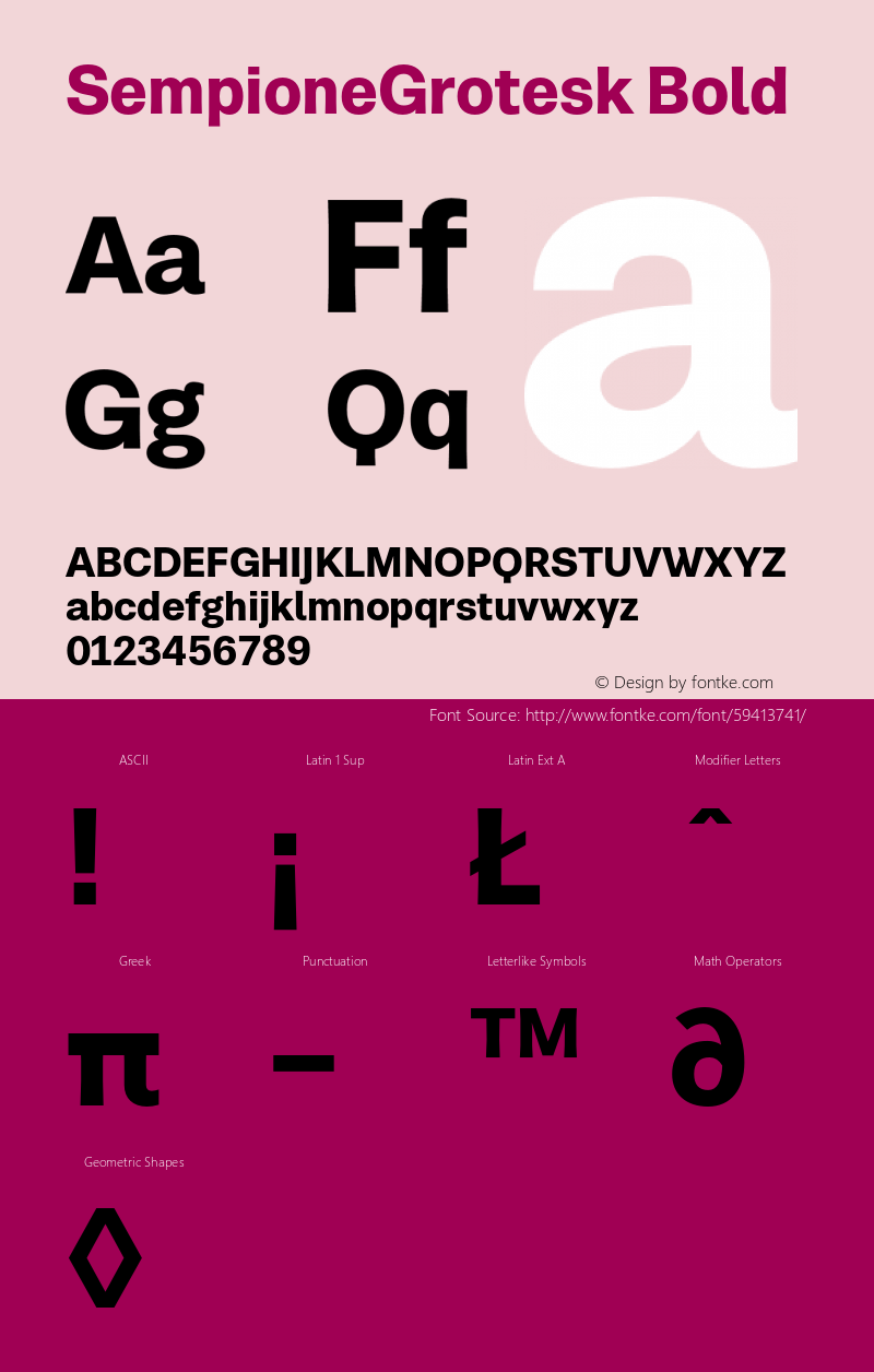 SempioneGrotesk-Bold Version 2.001图片样张