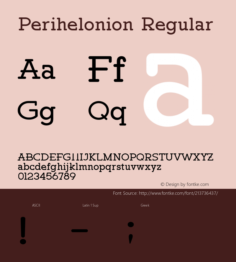 Perihelonion Version 1.00;October 7, 2020;FontCreator 11.5.0.2430 64-bit图片样张