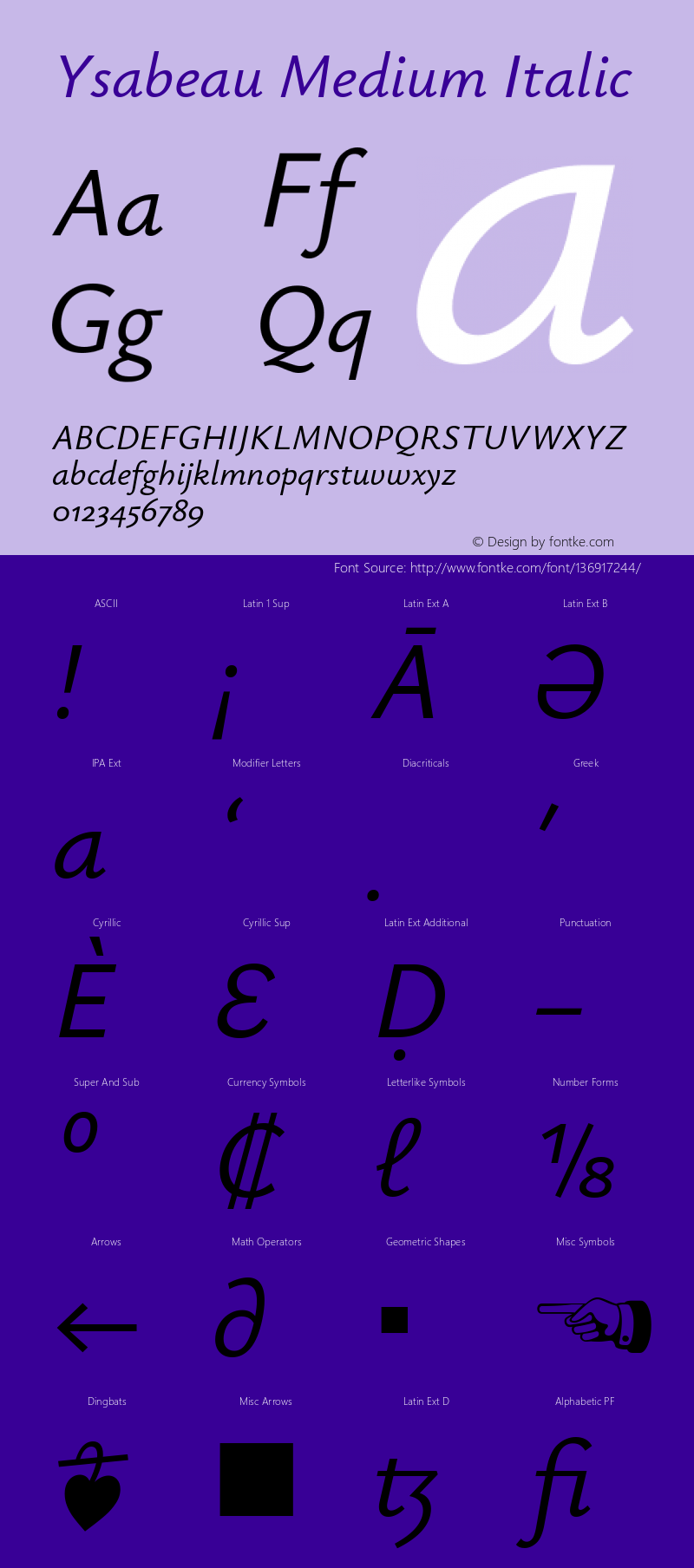 Ysabeau Medium Italic Version 0.017图片样张