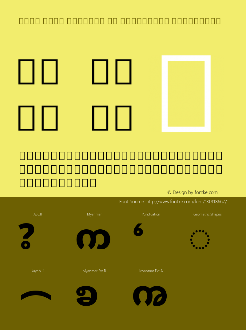 Noto Sans Myanmar UI Condensed ExtraBold Version 2.000; ttfautohint (v1.8.3) -l 8 -r 50 -G 200 -x 14 -D mymr -f none -a qsq -X 