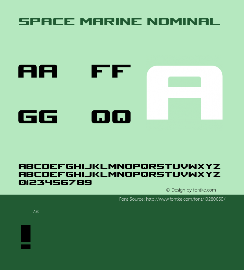 Space Marine Nominal 0.70 | 16.02.2001图片样张