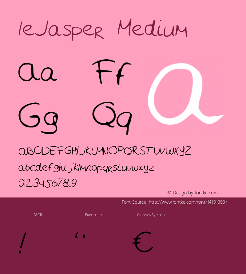 leJasper Medium Version 001.000图片样张