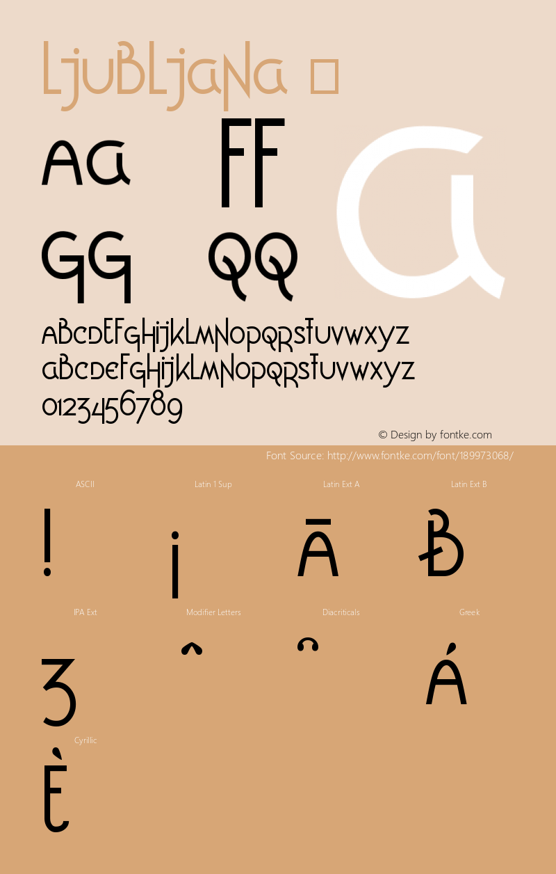 ☞Ljubljana Version 1 ;com.myfonts.easy.glyphobet.ljubljana.regular.wfkit2.version.4qd4图片样张