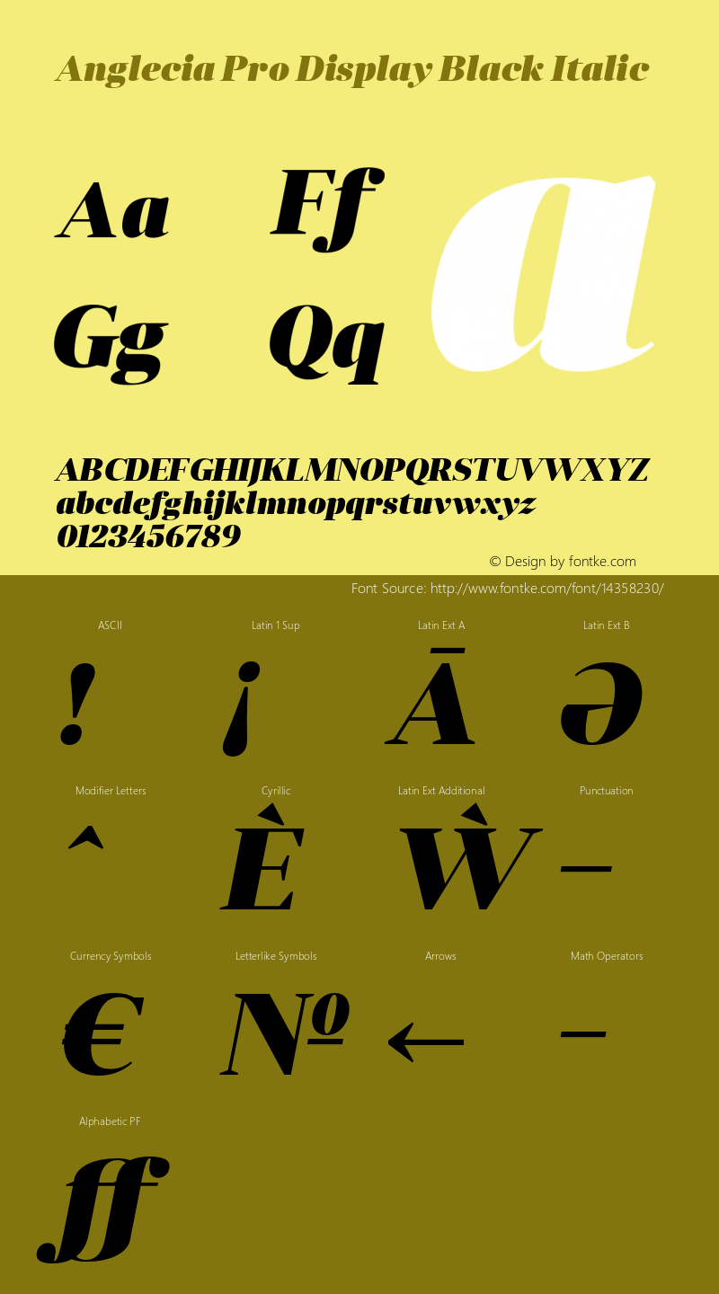 Anglecia Pro Display Black Italic Version 001.000;com.myfonts.konstantynov.anglecia-pro.display-black-italic.wfkit2.47Mj图片样张