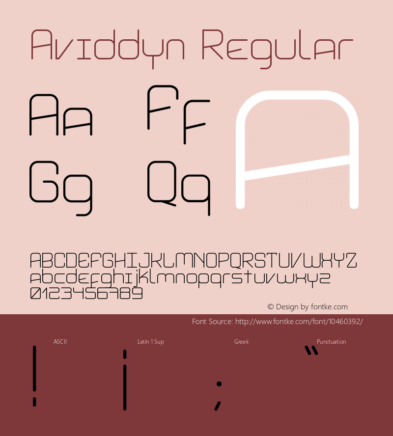 Aviddyn Regular Version 1.00图片样张