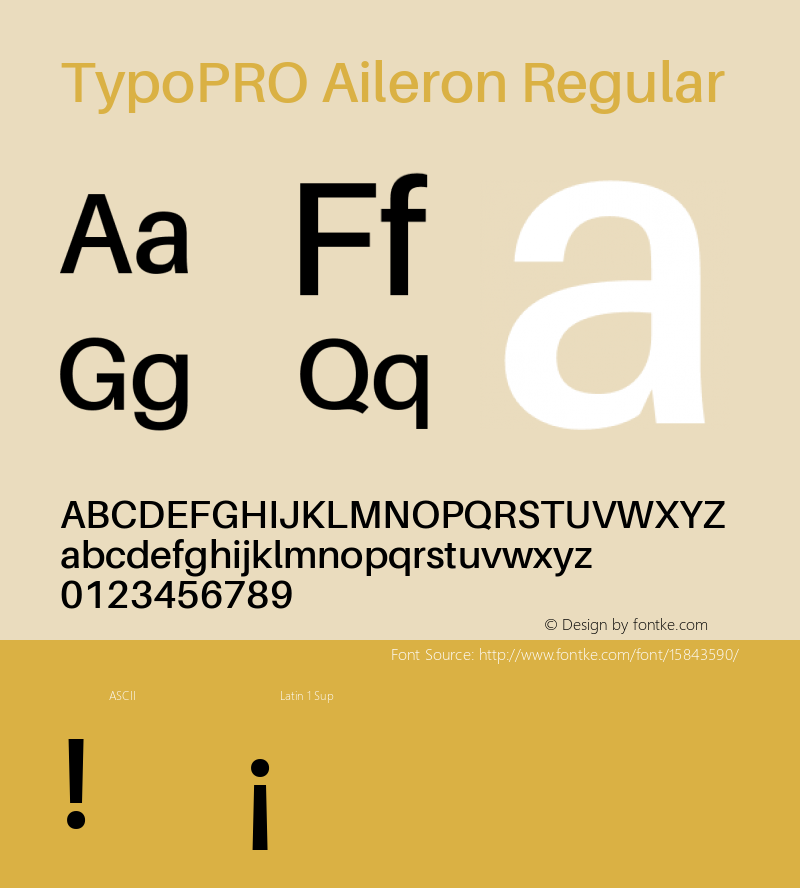 TypoPRO Aileron Regular Version 1.102;PS 001.102;hotconv 1.0.70;makeotf.lib2.5.58329图片样张