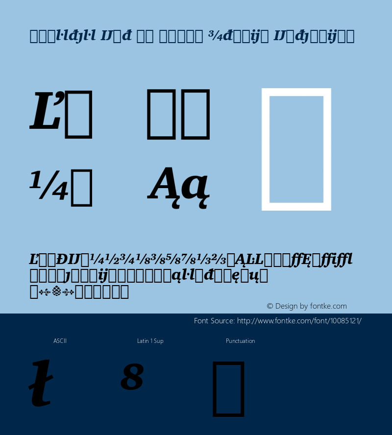 Charter Ext BT Black Italic Extension mfgpctt-v4.5 Jan 30 2001图片样张