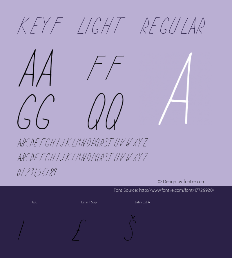 Keyf Light Regular Unknown图片样张