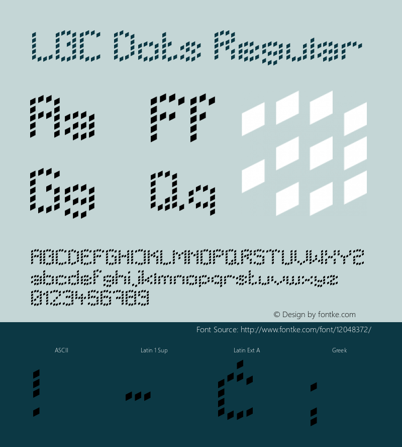 LBC Dots Regular Version 1.00, Dec. 2003图片样张