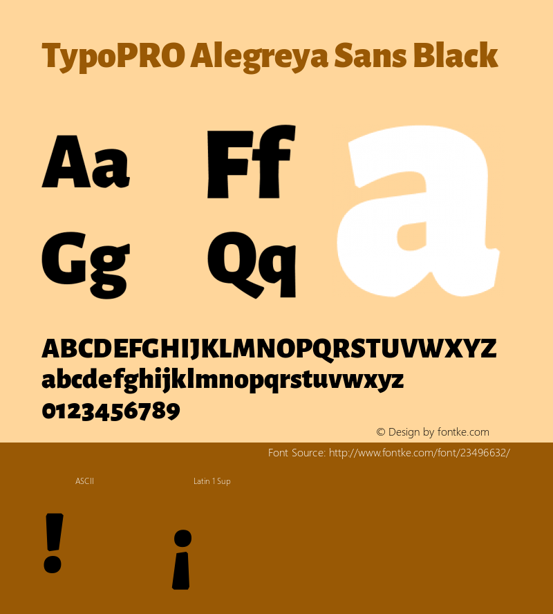 TypoPRO Alegreya Sans Black Version 1.001;PS 001.001;hotconv 1.0.70;makeotf.lib2.5.58329 DEVELOPMENT; ttfautohint (v0.97) -l 8 -r 50 -G 200 -x 17 -f dflt -w G -W图片样张