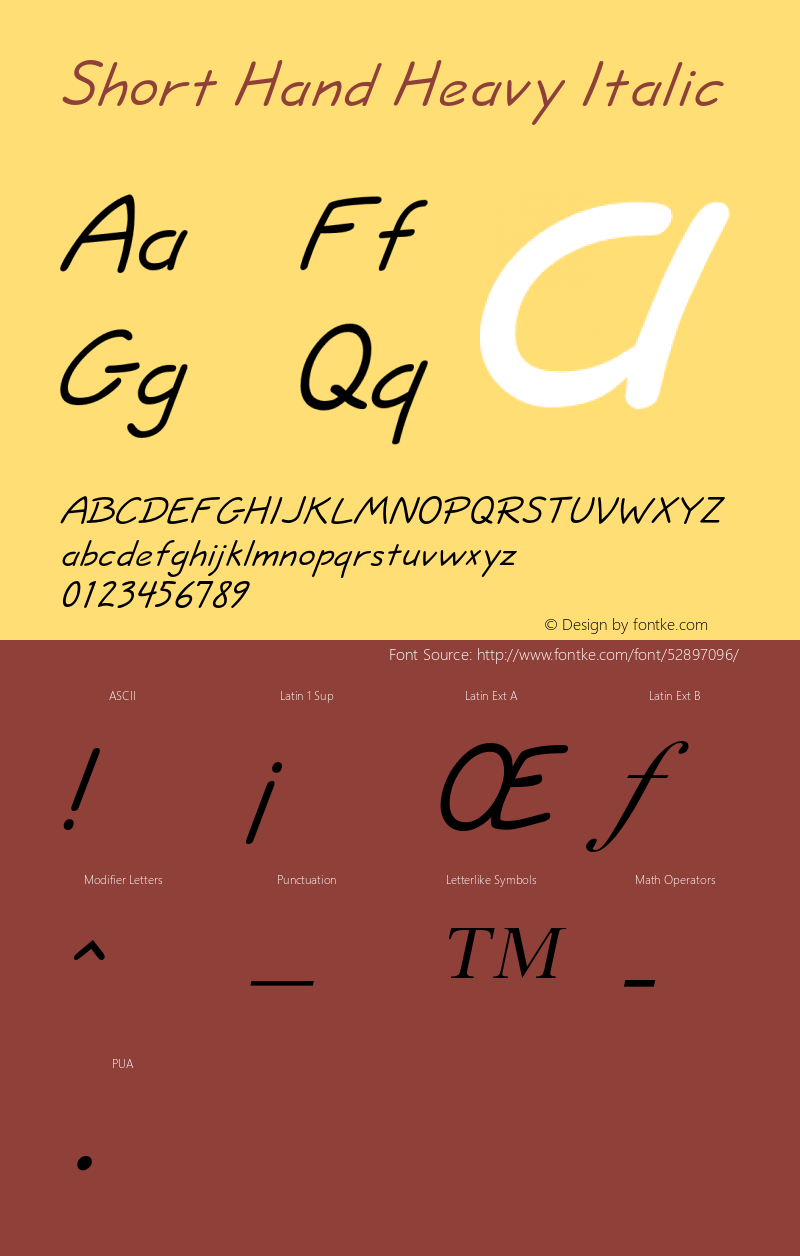 ShortHandHeavyItalic Altsys Fontographer 4.1 1/10/95 {DfLp-URBC-66E7-7FBL-FXFA}图片样张