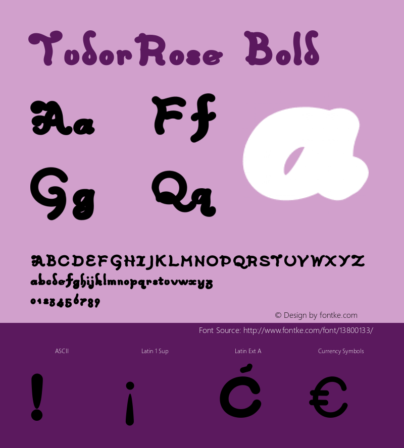 TudorRose Bold Version 001.000 图片样张