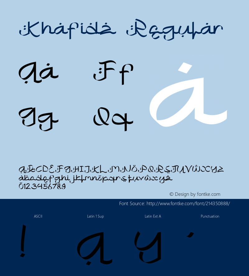 Khafidz Version 1.083;Fontself Maker 3.5.4图片样张