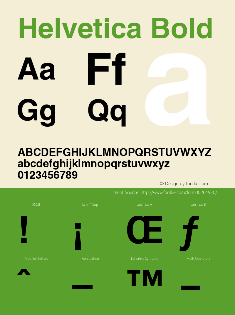 Helvetica Bold Version 1.00图片样张