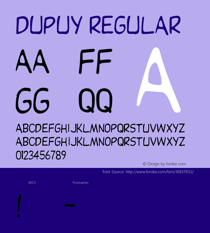 Dupuy REGular Version 001.000图片样张