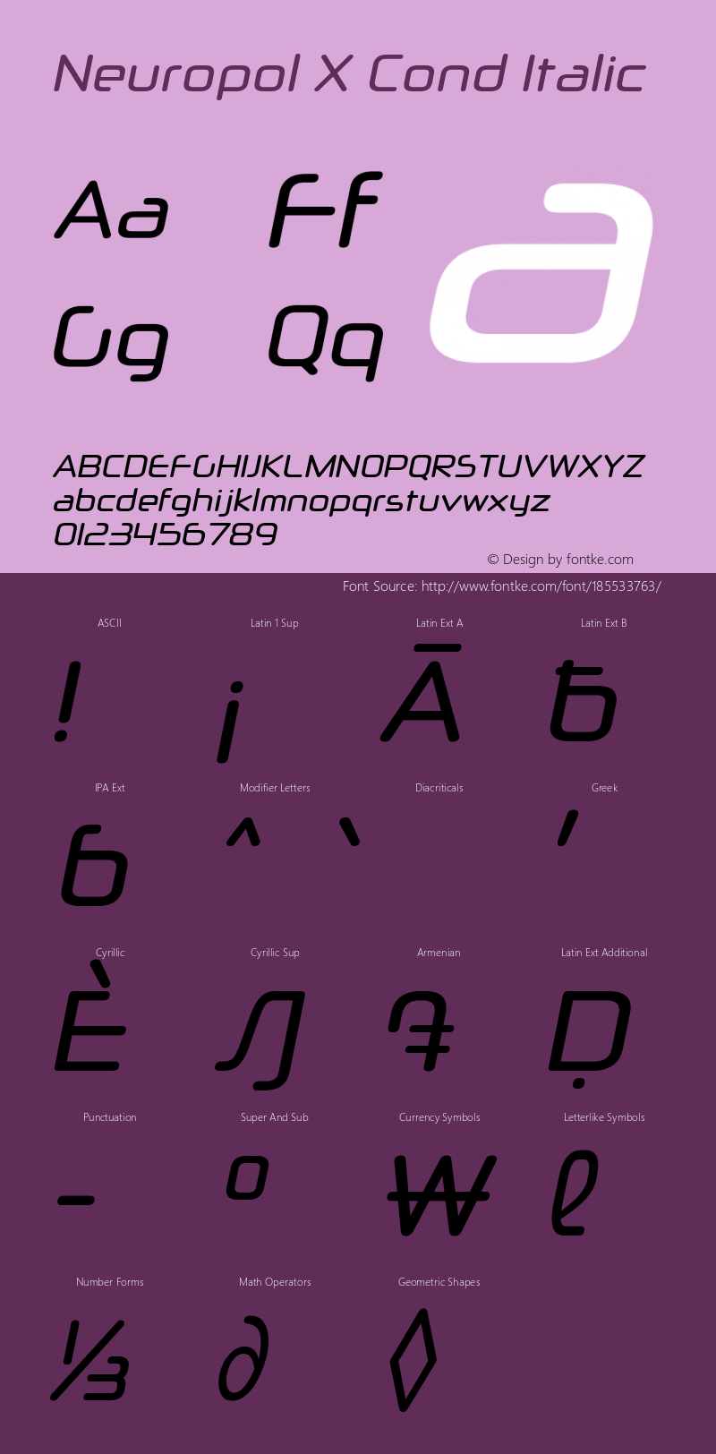 Neuropol X Cond Italic 3.000图片样张