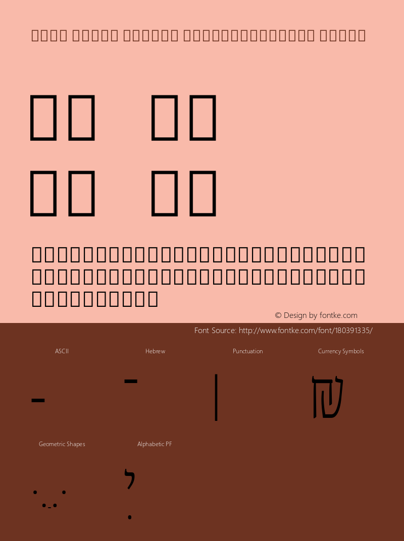 Noto Serif Hebrew ExtraCondensed Light Version 2.000; ttfautohint (v1.8.2) -l 8 -r 50 -G 200 -x 14 -D hebr -f none -a qsq -X 