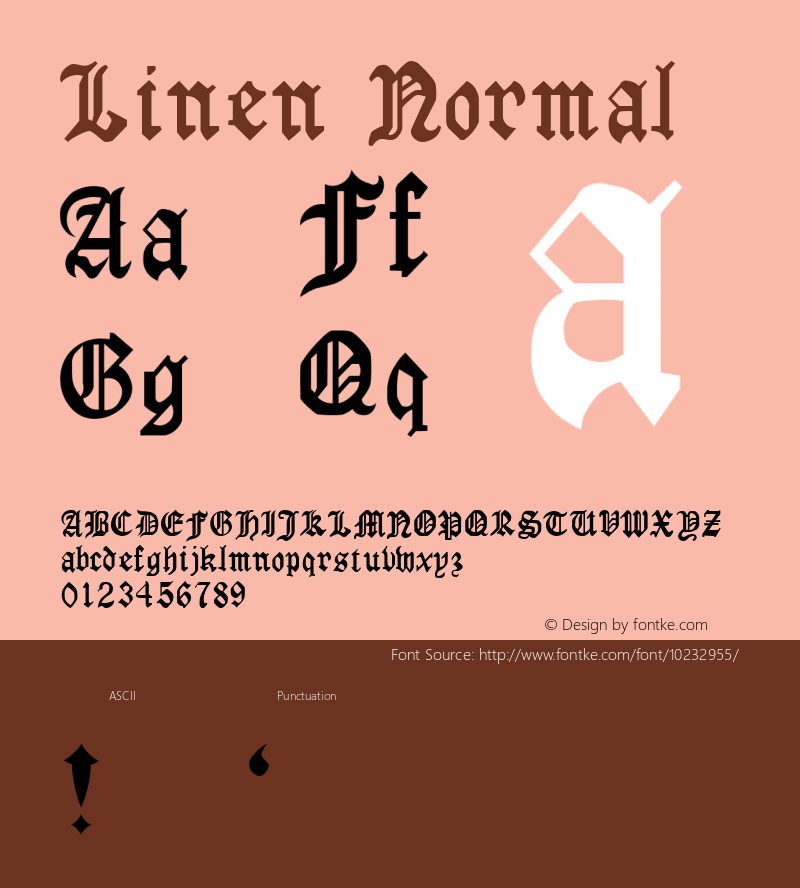 Linen Normal 1.0 Wed Sep 14 09:29:29 1994图片样张