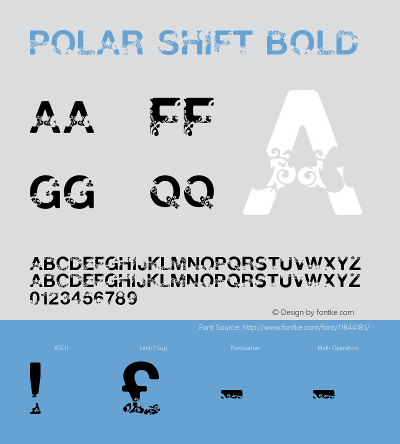 Polar Shift Bold Fontographer 4.7 2.8.2010 FG4M­0000002045图片样张