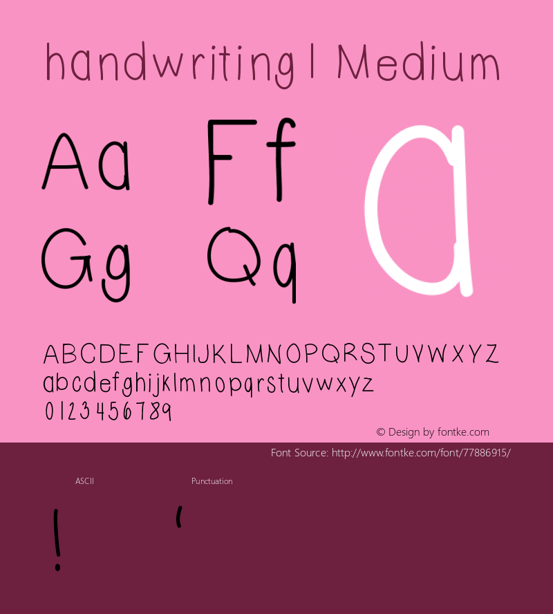 handwriting1 Version 001.000图片样张