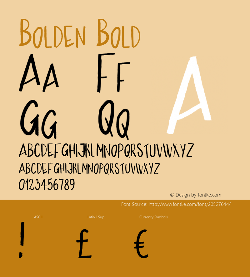 Bolden Bold Version 1.000;PS 001.000;hotconv 1.0.70;makeotf.lib2.5.58329图片样张
