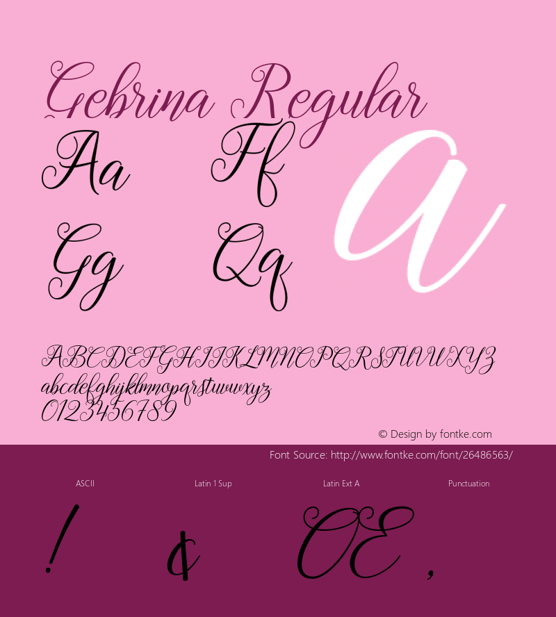 Gebrina-Regular Version 1.000图片样张