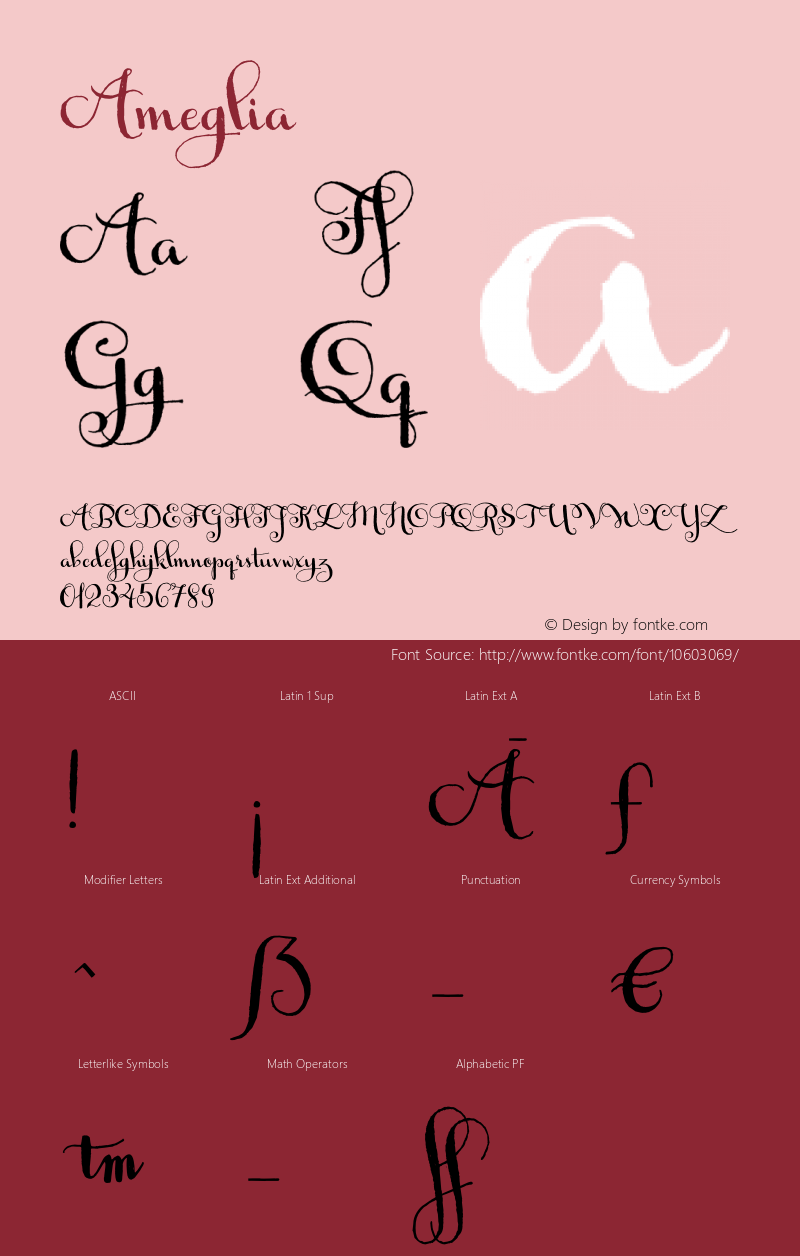 Ameglia ☞ Version 1.000 2013 initial release;com.myfonts.easy.eurotypo.ameglia.regular.wfkit2.version.451p图片样张