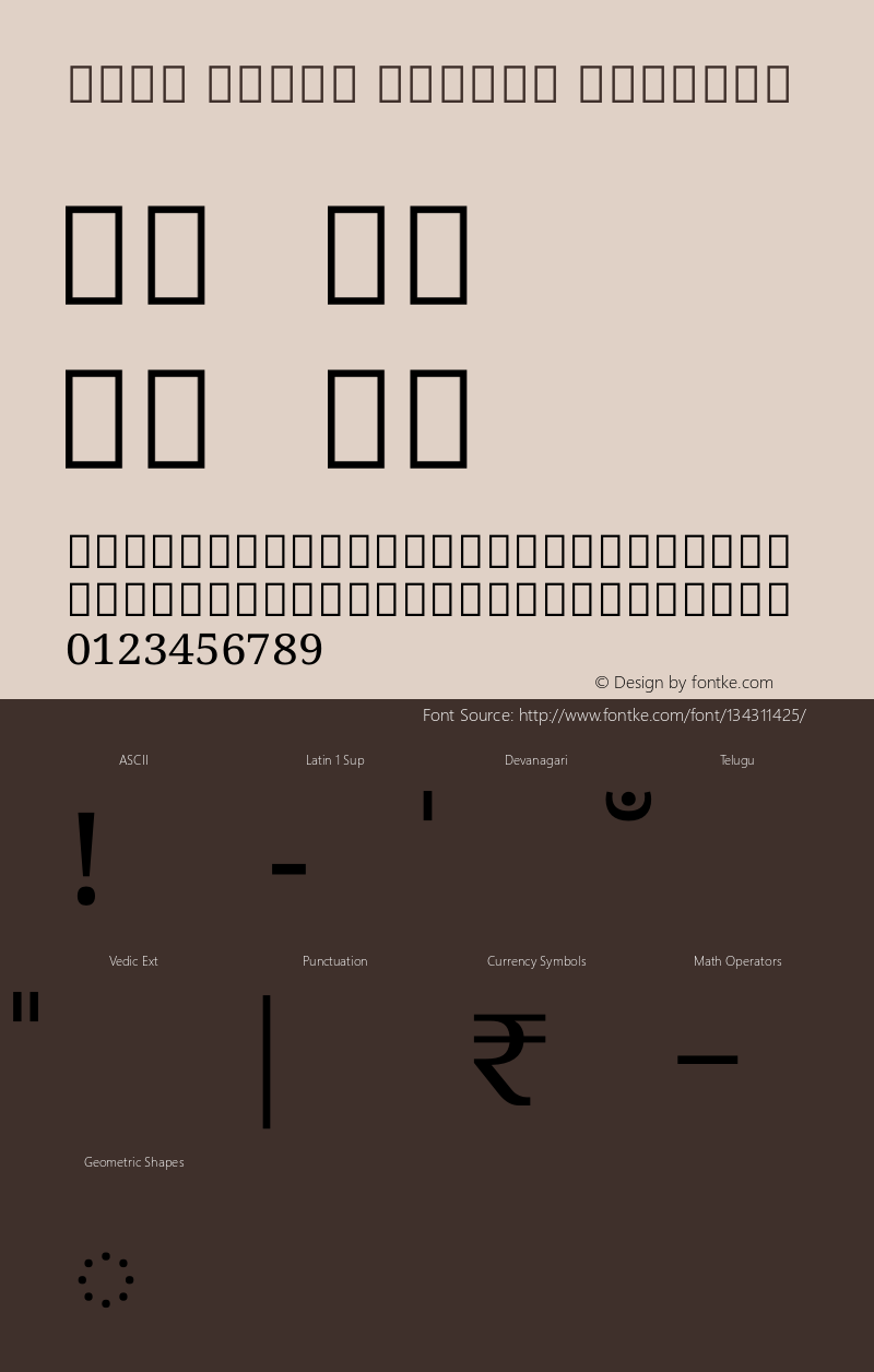 Noto Serif Telugu Regular Version 2.001图片样张