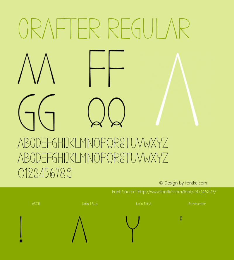 Crafter Version 1.003;Fontself Maker 3.5.7图片样张